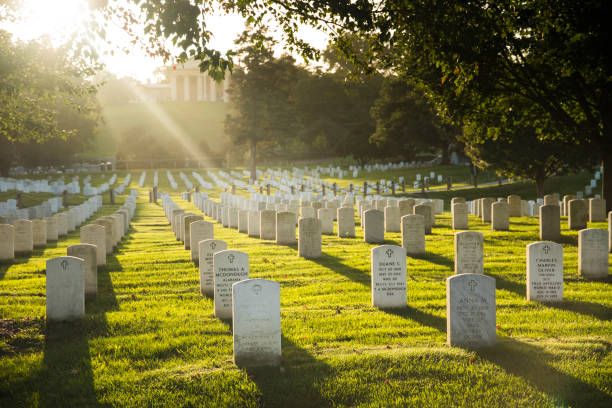 arlignton staatsangehörig-kirchhof - arlington national cemetery arlington virginia cemetery national landmark stock-fotos und bilder