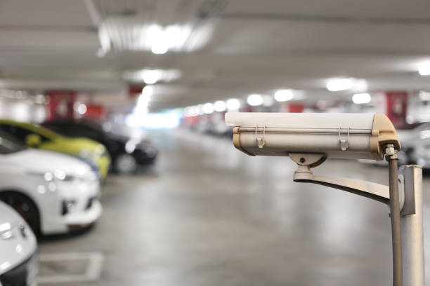 istock CCTV camera digital video recorder in car park for Security of place. 851940668