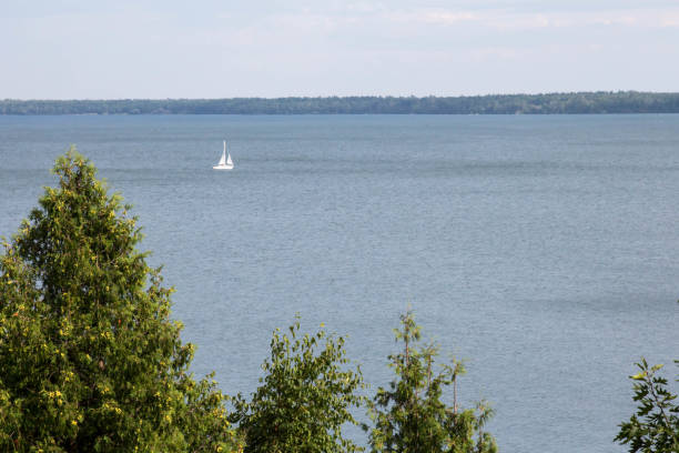 istock White sailboat in Lake Superior 851940890