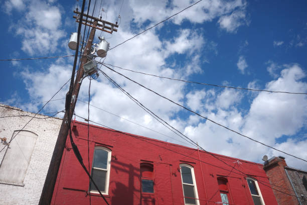 istock brick building with telephone wires 851941536