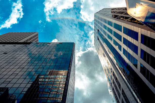 istock Modern office building detail, glass surface 851942606
