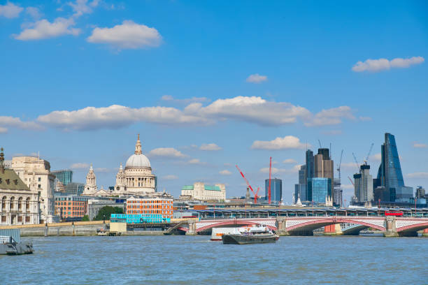 istock London, view over river on St. Paul's cathedral and Blackfriars bridge 851951248