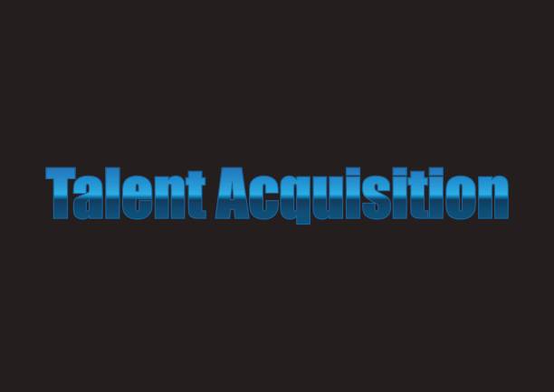 istock Talent acquisition text with Metallic effect for talent acquisition or recruitment used by HR 851955416