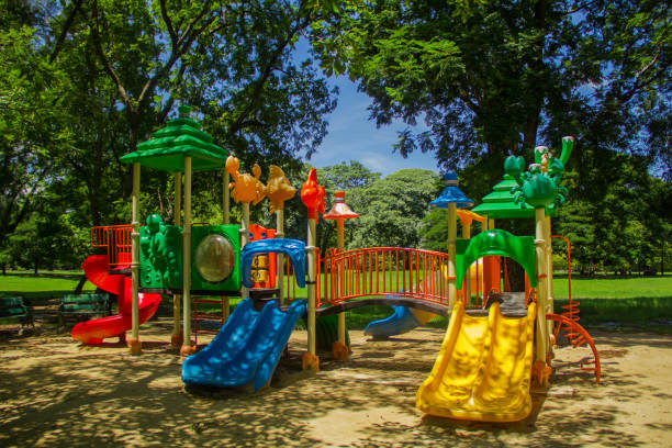 istock colourful children playground equipment 851964140