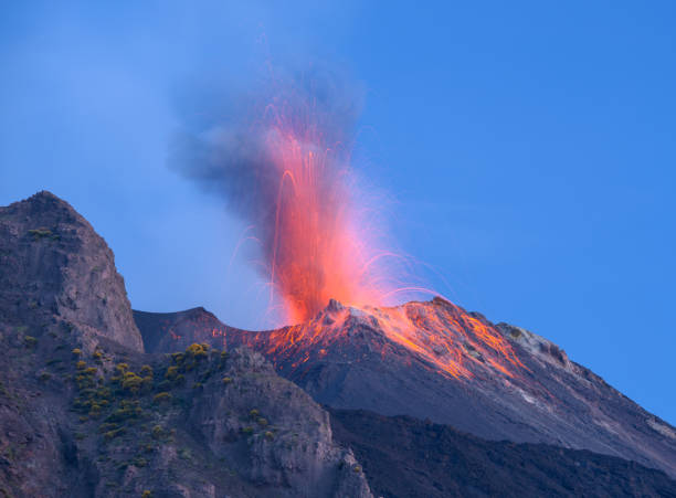 Eruption stock photo