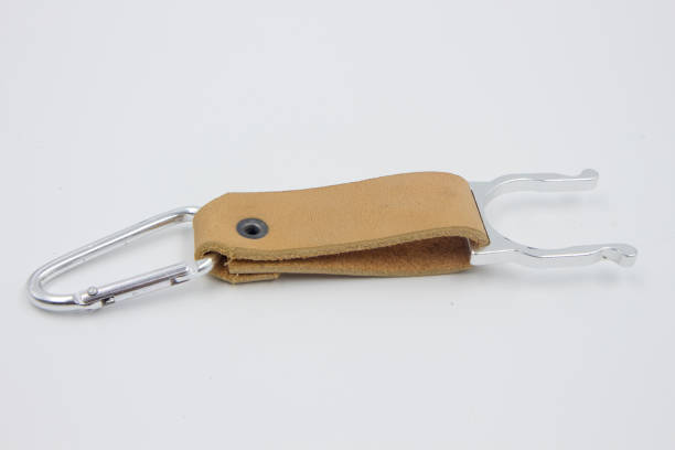 istock Water bottle hanging tool for trekking - Made by metal and leather 851974246
