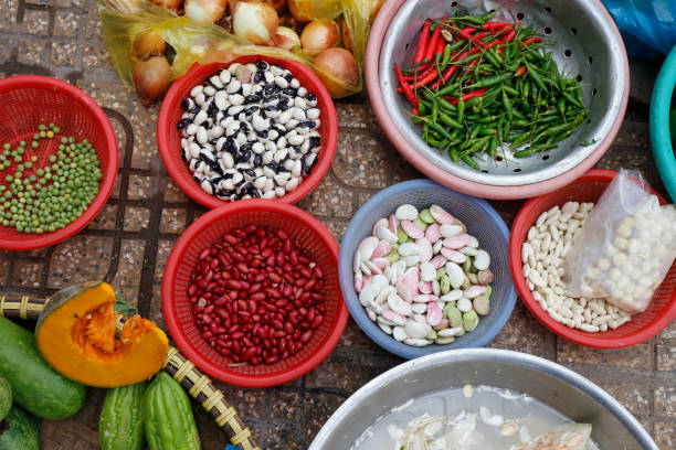 istock Vegetable selling in market 851974460