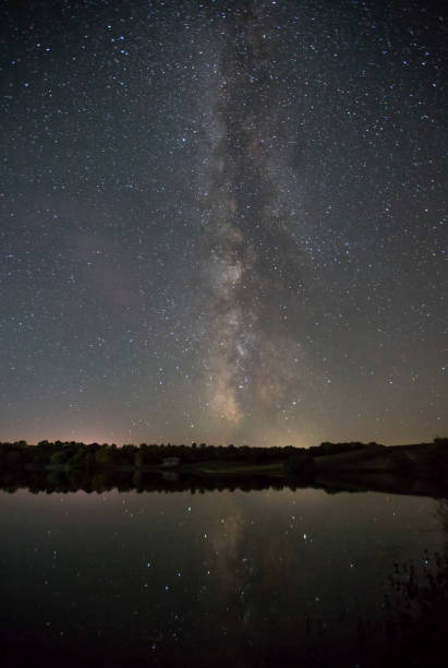 istock The milky way on the lake 851982506