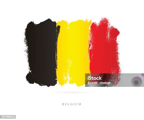 벨기에의 국기입니다 벡터 일러스트 레이 션 벨기에에 대한 스톡 벡터 아트 및 기타 이미지 - 벨기에, 기, 초콜릿