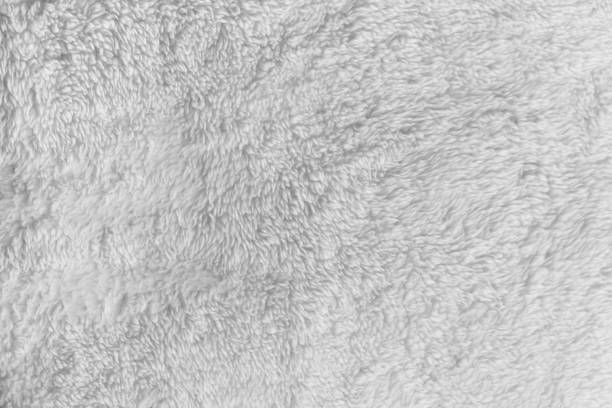 istock Synthetic fur white texture for the background 851999020