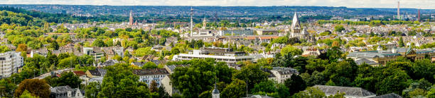 A Panorama of Bonn, Germany Another view of the Bonn, this time as a panorama taken from th top of a hotel. bonn germany stock pictures, royalty-free photos & images