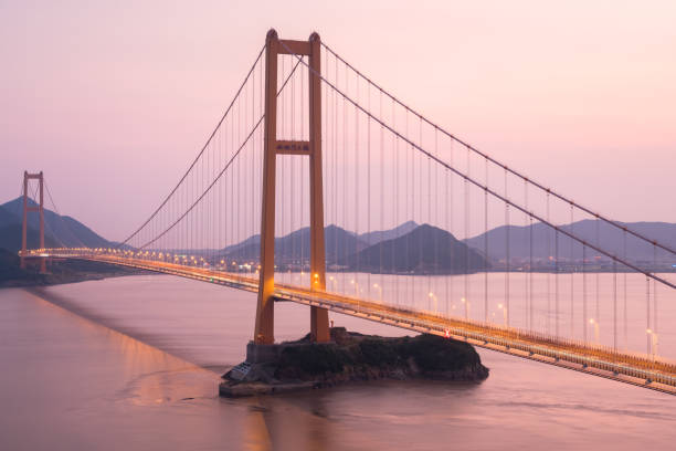 istock zhoushan xihoumen bridge in sunset 852008512