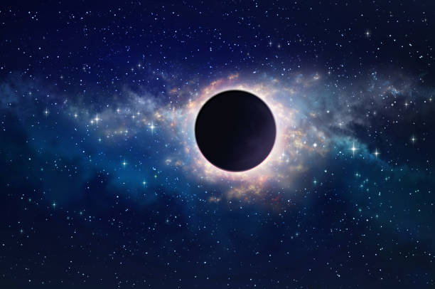 agujero negro en el espacio - onda gravitacional fotografías e imágenes de stock