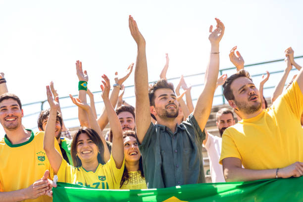 istock Brazilian torcida support the national team at the stadium 852008966
