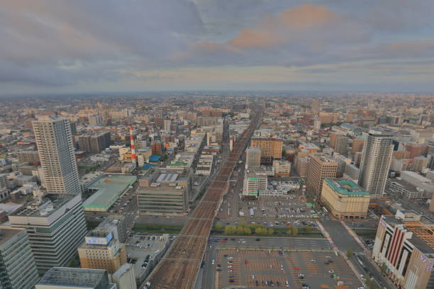 istock Sapporo, Japan cityscape at the Central Ward. 852009758