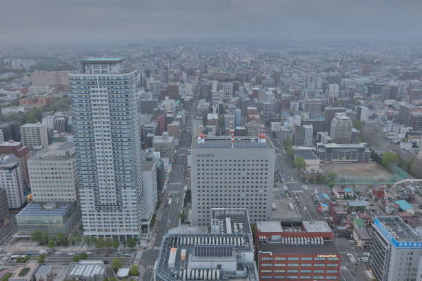 istock Sapporo, Japan cityscape at the Central Ward. 852009932