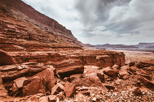 view of the red rock in moab