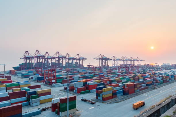 istock shanghai port at dusk 852010238