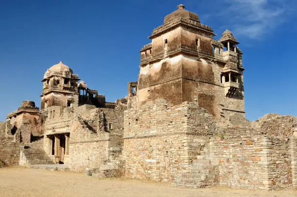 Beautifoul Fort Chittor is the largest fort in India and Asia in Chittorgarh, India. Ruins of Rana Kumbha Palace