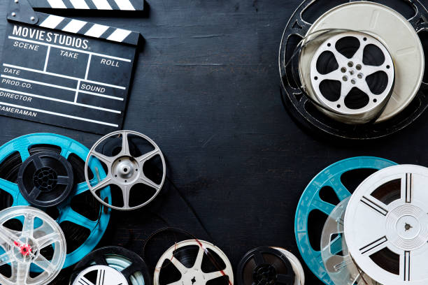 istock Different kind of film strip and slate 852021342
