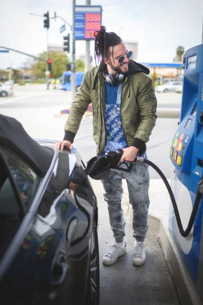 istock Man at the gas station 852023718