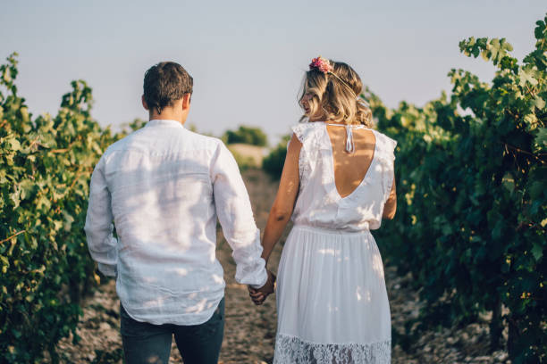 istock Couple in alternative wedding style 852028648