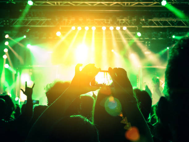 istock Concert crowd in front of a live stage 852030044