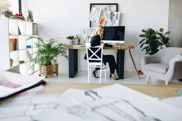 istock fashion designer at workplace 852036134