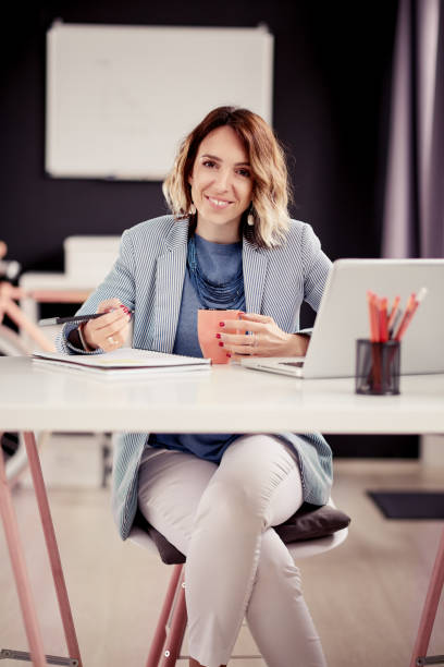 istock Businesswoman in home office/ work space 852037326