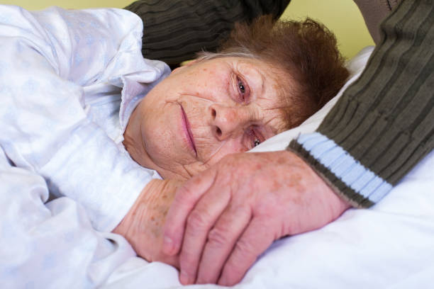 istock Close up bedridden woman 852039338