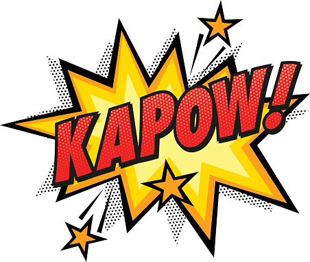 Kapow Word Comic Book Effect
