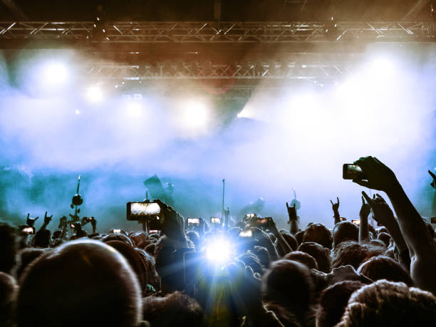 istock Concert crowd in front of a live stage 852048130