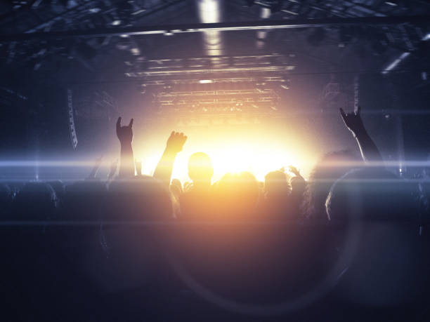 istock Concert crowd in front of a live stage 852048190