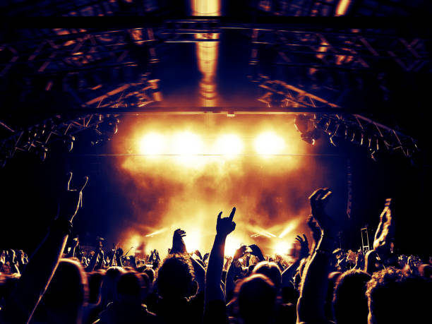 istock Concert crowd in front of a live stage 852048520