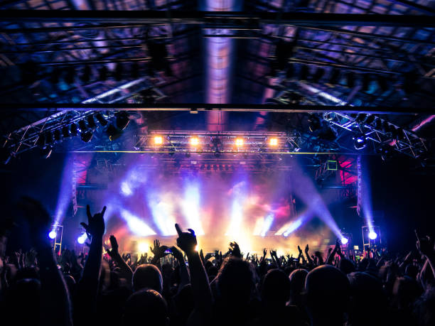 istock Concert crowd in front of a live stage 852048526