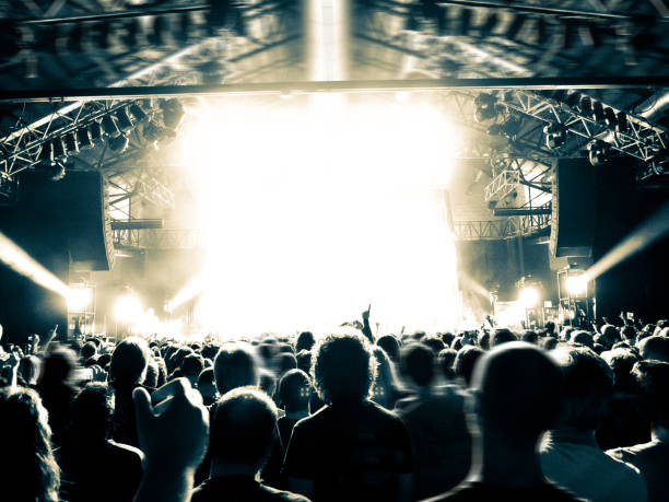 istock Concert crowd in front of a live stage 852048614