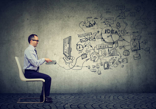 istock Mature businessman working in an office 852049316