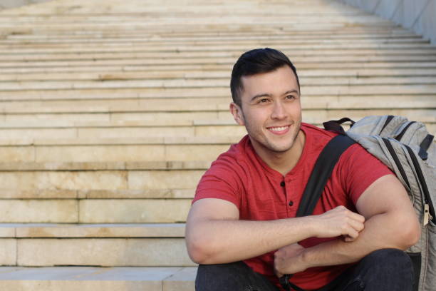 istock Trendy ethnic student heading to the university 852054638