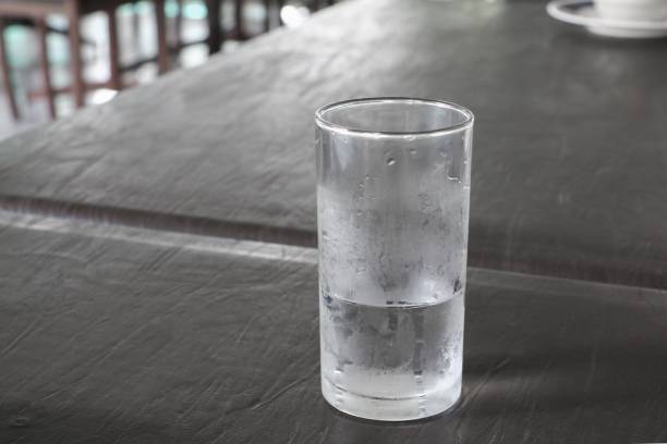 istock Glass of cold water on table 852068014