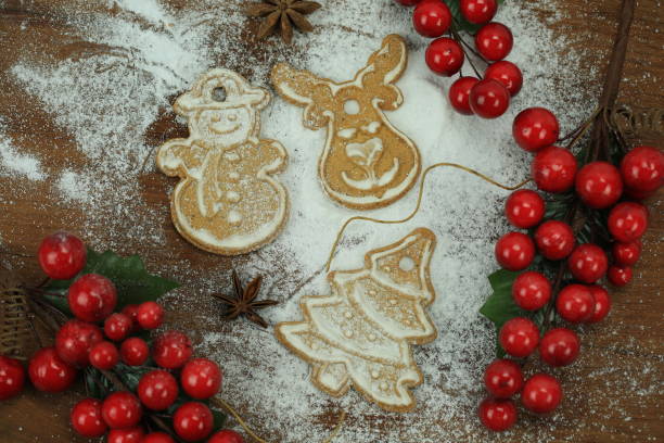 istock Christmas cookies and decorations. 852069022
