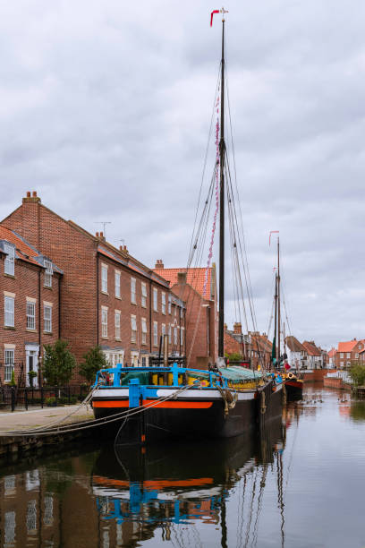 istock Restored barges on the beck in Beverley, Yorkshire, UK. 852075098