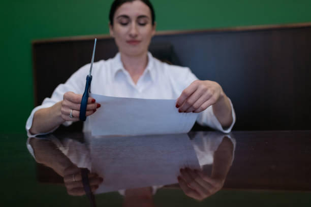 istock A young Woman in white blouse 852075266