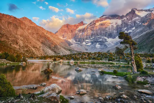 Photo of Landscape of beautiful Fan mountains and Kulikalon lake