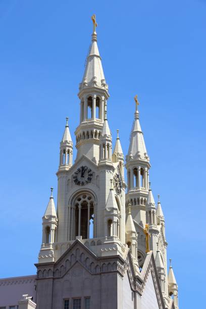 Saints Peter and Paul Church in San Francisco, California, USA.