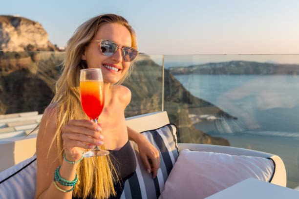 istock Happy woman & luxury vacations 852085630