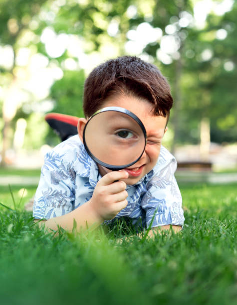 istock Little child is exploring the nature 852088634