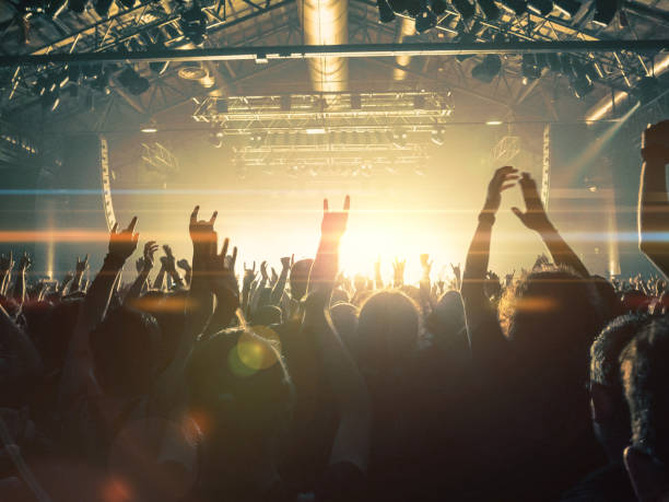 istock Concert crowd in front of a live stage 852089928