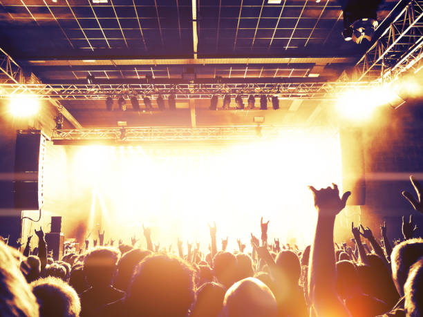istock Concert crowd in front of a live stage 852092318