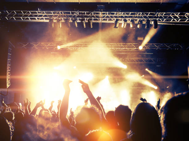 istock Concert crowd in front of a live stage 852092408