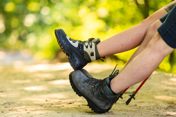 istock Couple having fun waving legs. 852093412